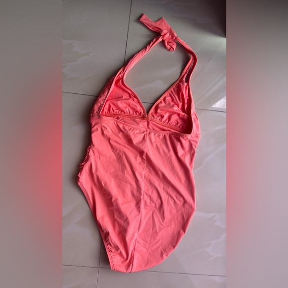 La Blanca One Piece Swimsuit - Size L orange summer pool sun - Picture 7 of 16